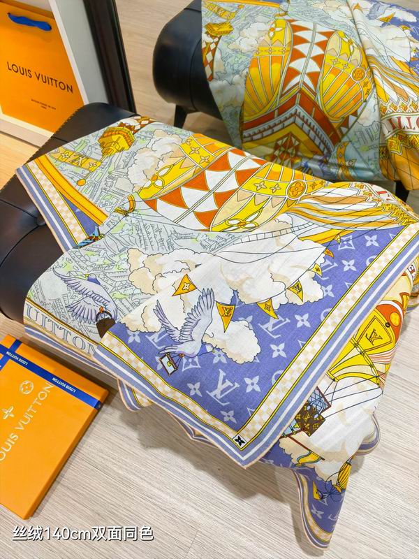 LV Scarf 140X140cm 70%羊绒30%真丝 E01 (21)