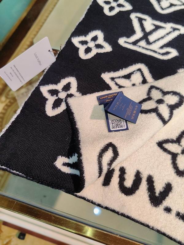 LV Scarf 25X180cm 88%绵羊毛12%锦纶 E38 (3)