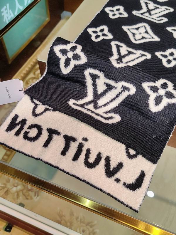 LV Scarf 25X180cm 88%绵羊毛12%锦纶 E38 (4)