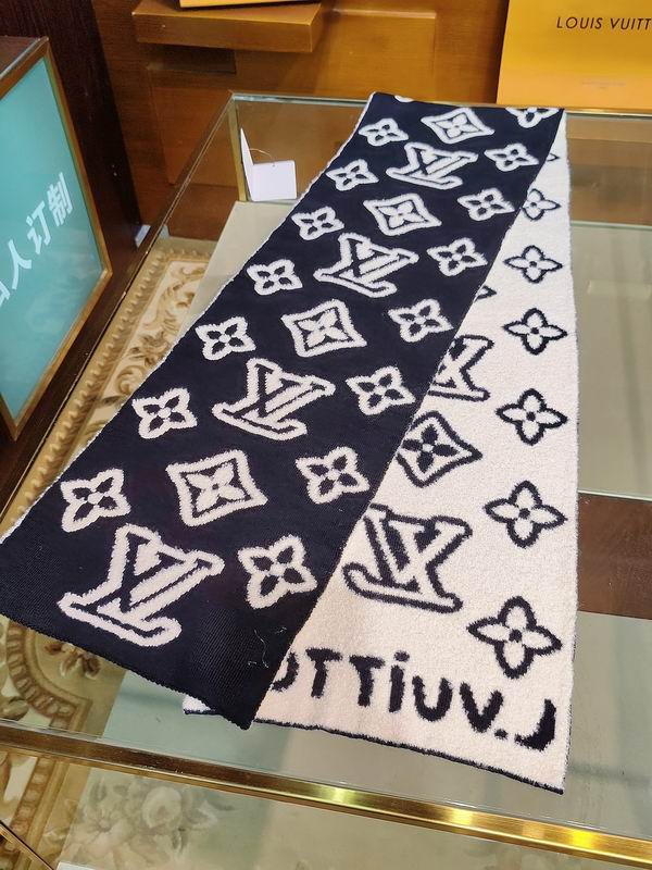 LV Scarf 25X180cm 88%绵羊毛12%锦纶 E38 (5)