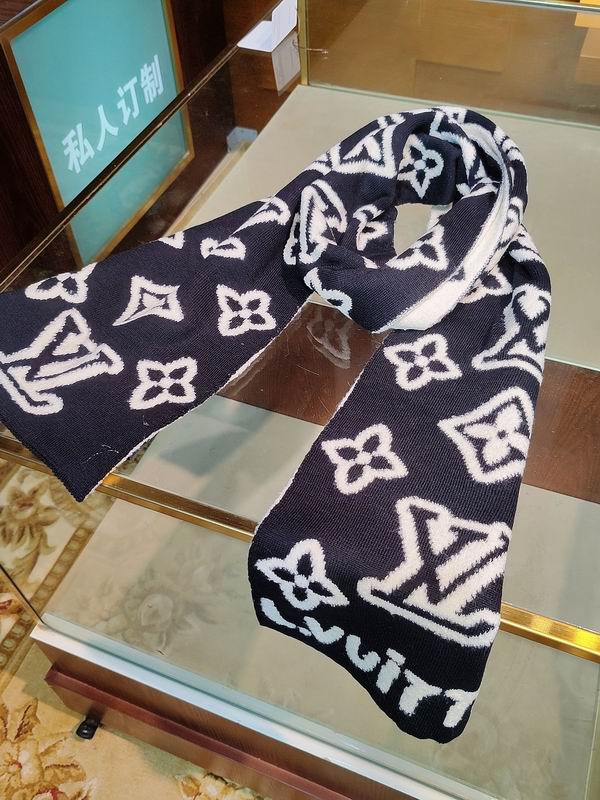 LV Scarf 25X180cm 88%绵羊毛12%锦纶 E38 (7)