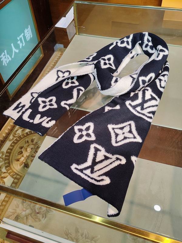LV Scarf 25X180cm 88%绵羊毛12%锦纶 E38 (8)