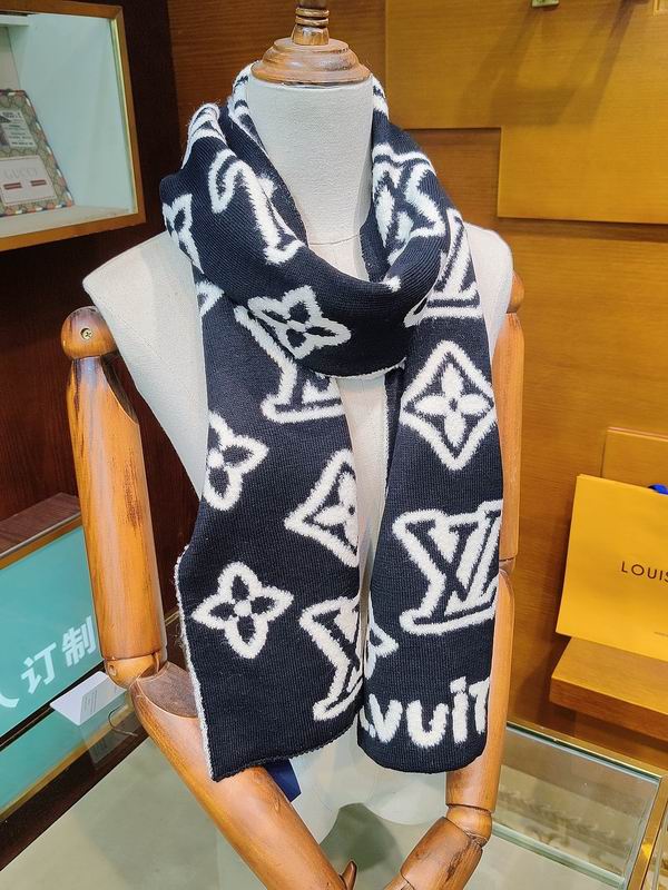 LV Scarf 25X180cm 88%绵羊毛12%锦纶 E38 (9)