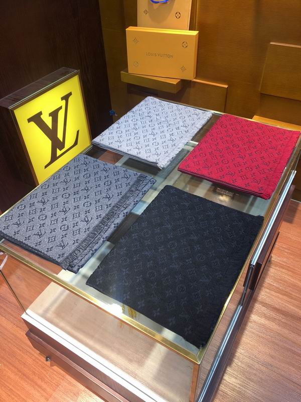 LV Scarf 40X185cm 100%羊毛 E15 (1)