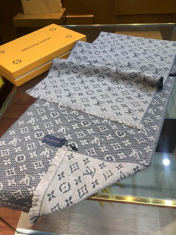LV Scarf 40X185cm 100%羊毛 E15 (21)
