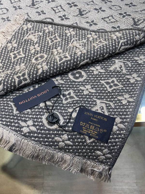 LV Scarf 40X185cm 100%羊毛 E15 (23)