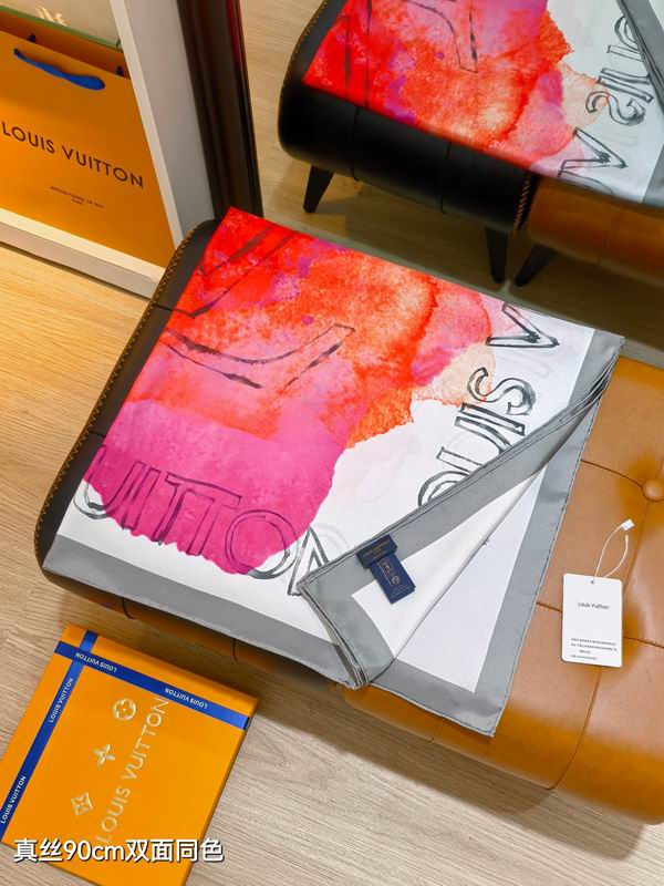 LV silk Scarf 90X90cm E05 (7)