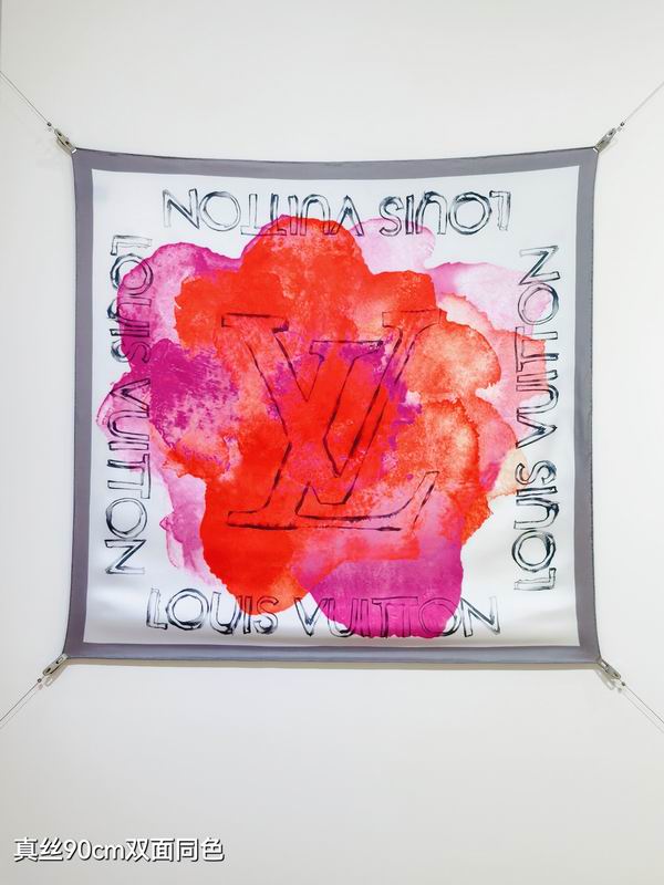 LV silk Scarf 90X90cm E05 (8)