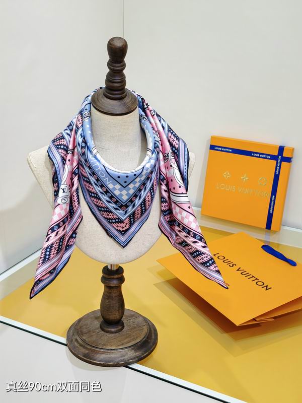 LV silk Scarf 90X90cm E06 (2)
