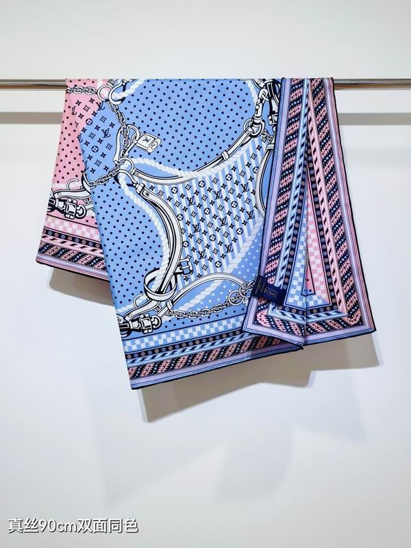 LV silk Scarf 90X90cm E06 (3)