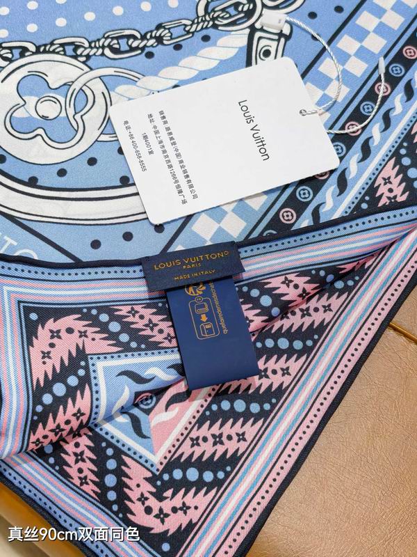 LV silk Scarf 90X90cm E06 (4)