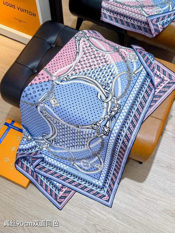 LV silk Scarf 90X90cm E06 (6)