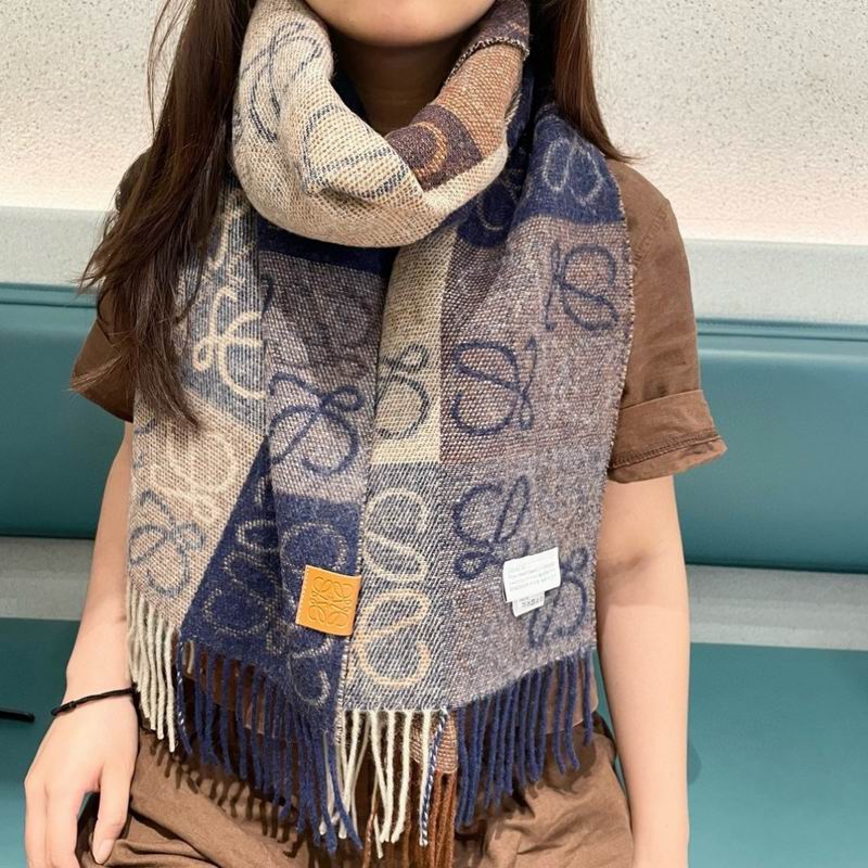 Loewe Scarf 32X180cm 100%羊绒 E12 (18)