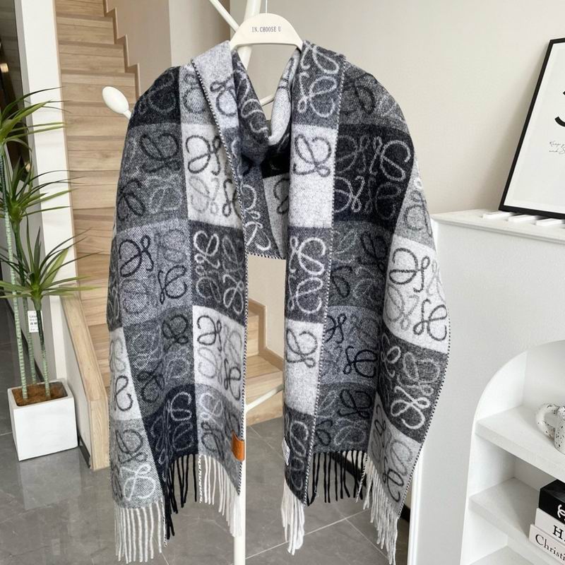 Loewe Scarf 32X180cm 100%羊绒 E12 (4)