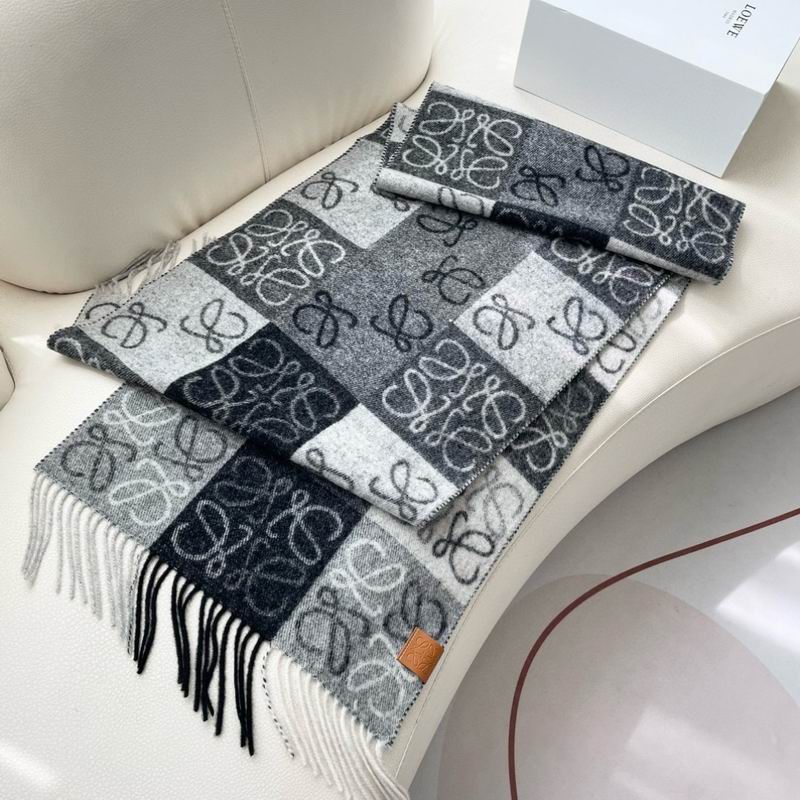 Loewe Scarf 32X180cm 100%羊绒 E12 (5)