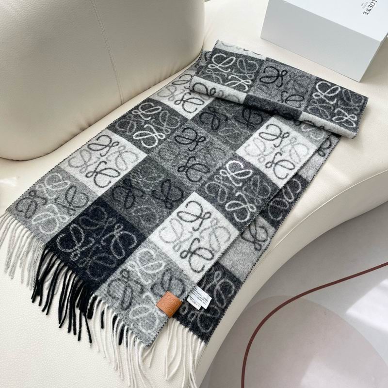 Loewe Scarf 32X180cm 100%羊绒 E12 (6)