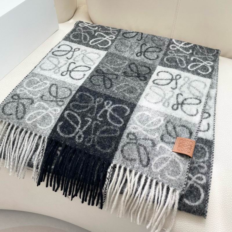Loewe Scarf 32X180cm 100%羊绒 E12 (7)