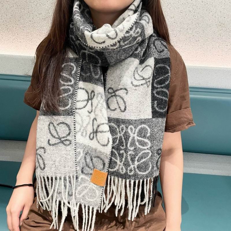 Loewe Scarf 32X180cm 100%羊绒 E12 (9)