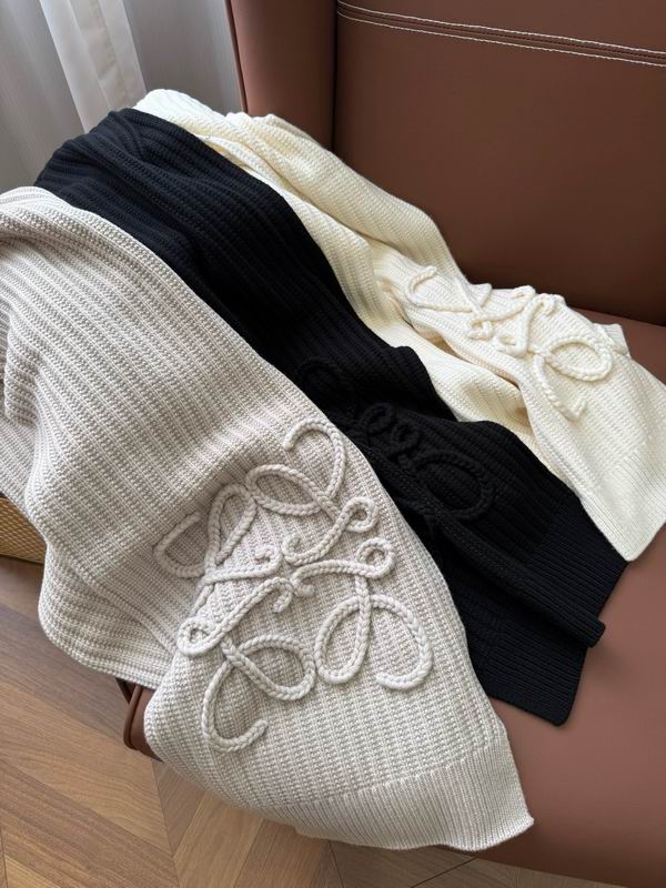 Loewe Scarf 40X180cm 100%羊绒 E39 (2)