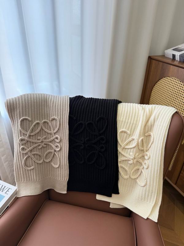 Loewe Scarf 40X180cm 100%羊绒 E39 (4)