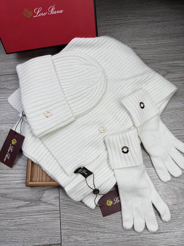 Loro Piana Scarf Hat Gloves E (1665)