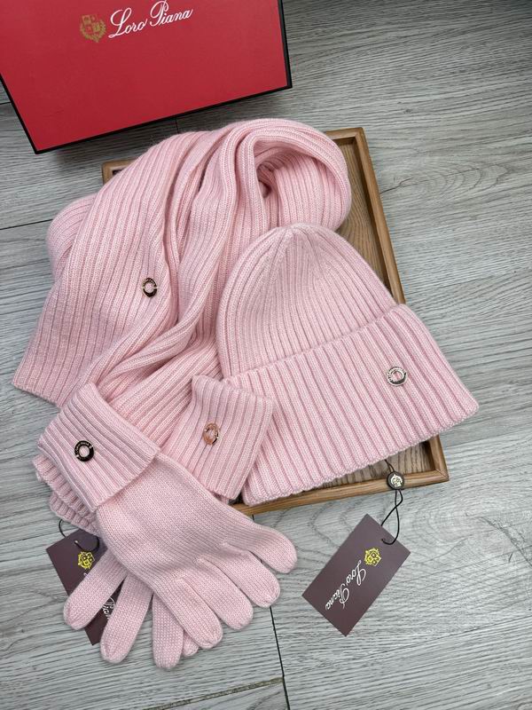 Loro Piana Scarf Hat Gloves E (1668)
