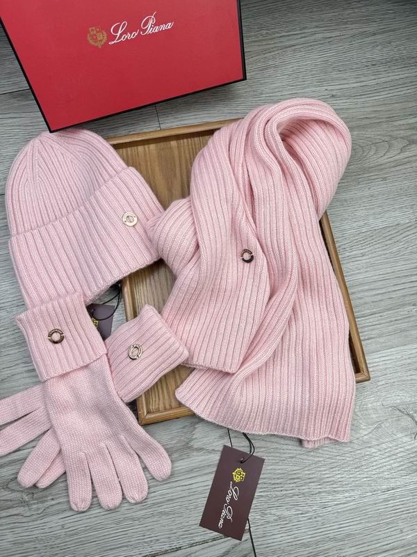 Loro Piana Scarf Hat Gloves E (1669)
