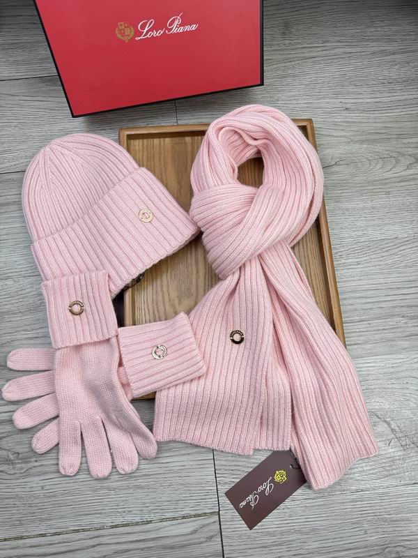 Loro Piana Scarf Hat Gloves E (1670)