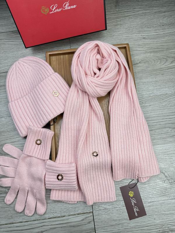 Loro Piana Scarf Hat Gloves E (1671)