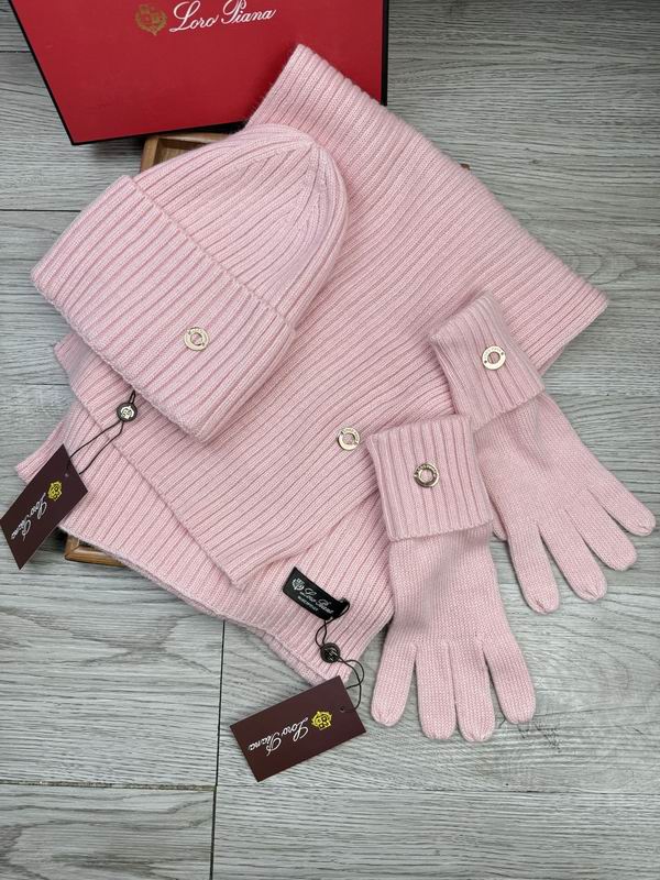 Loro Piana Scarf Hat Gloves E (1674)