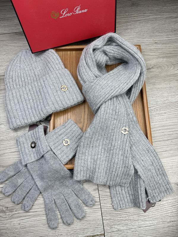 Loro Piana Scarf Hat Gloves E (1679)