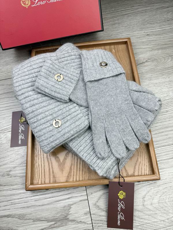 Loro Piana Scarf Hat Gloves E (1684)