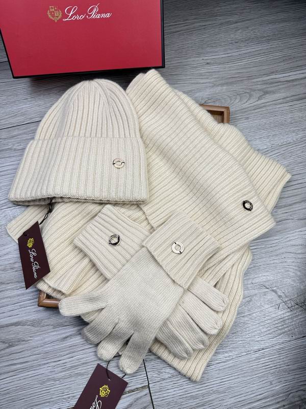 Loro Piana Scarf Hat Gloves E (1698)