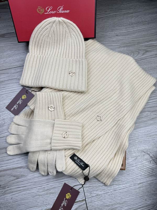 Loro Piana Scarf Hat Gloves E (1700)