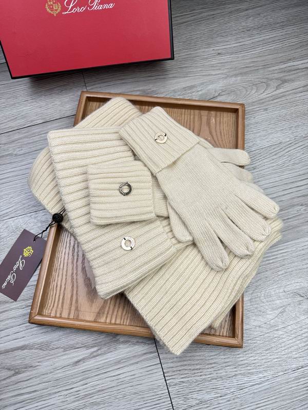 Loro Piana Scarf Hat Gloves E (1702)