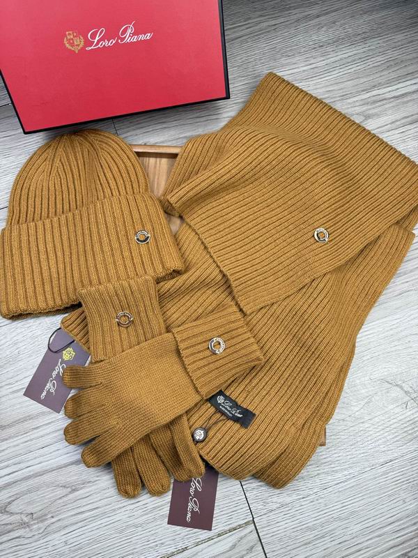 Loro Piana Scarf Hat Gloves E (1708)