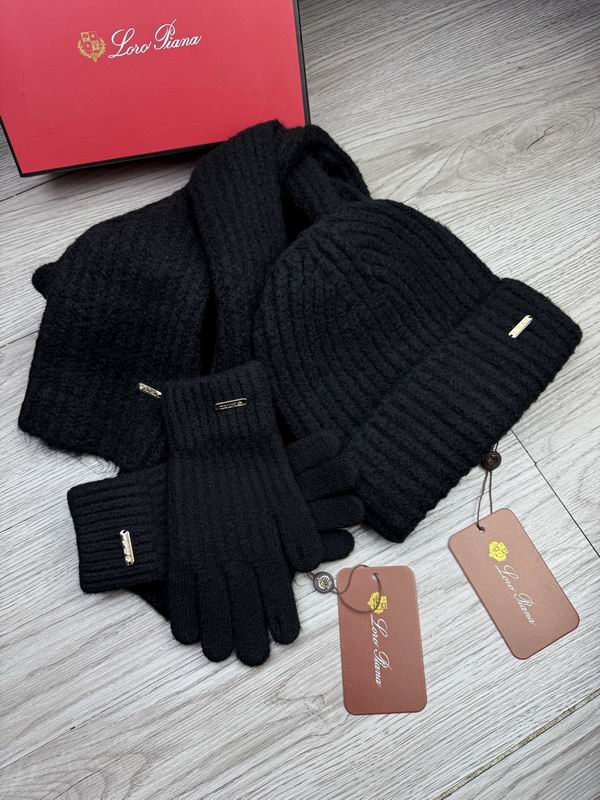 Loro Piana Scarf Hat Gloves dx (10)