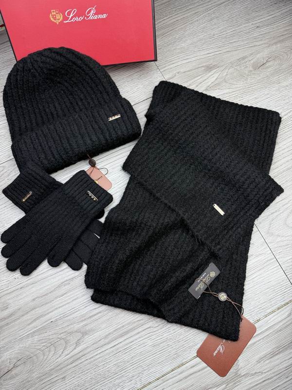 Loro Piana Scarf Hat Gloves dx (15)