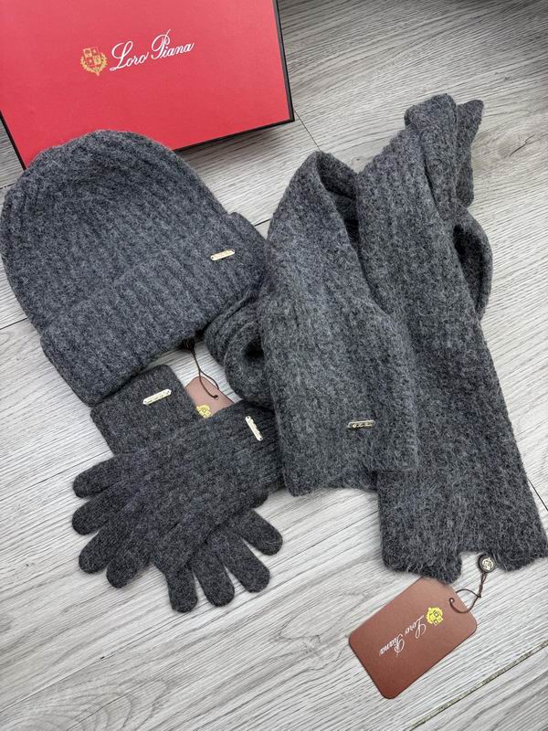 Loro Piana Scarf Hat Gloves dx (29)