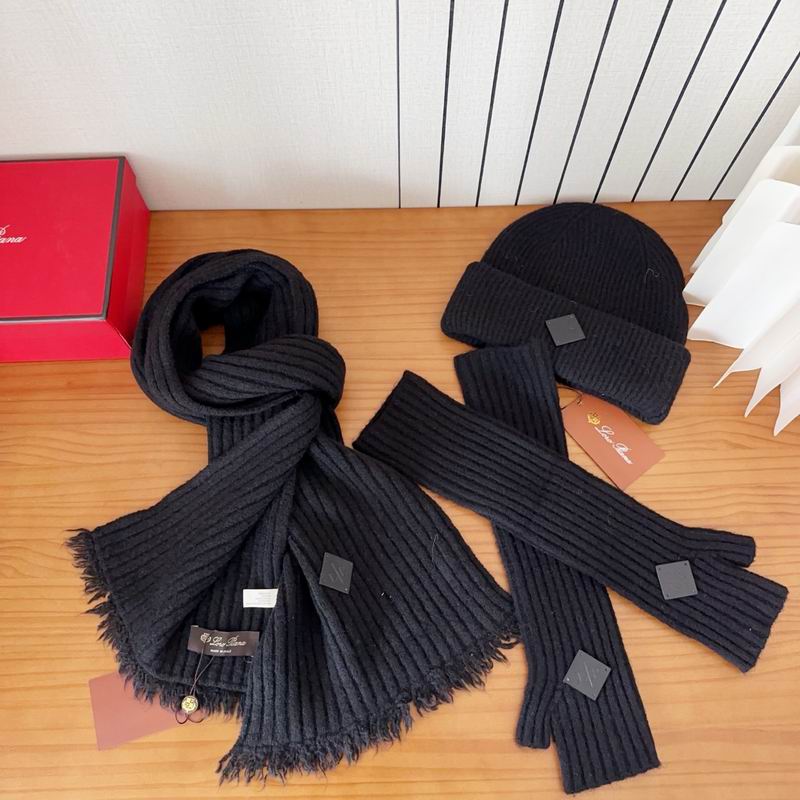 Loro Piana scarf hat gloves dx (50)