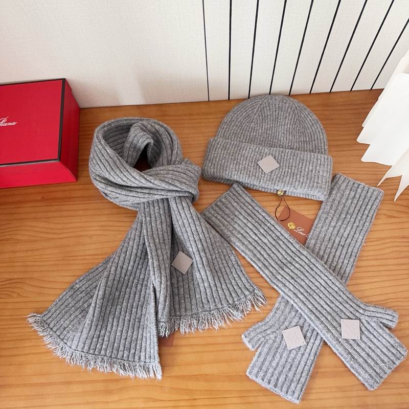 Loro Piana scarf hat gloves dx (55)