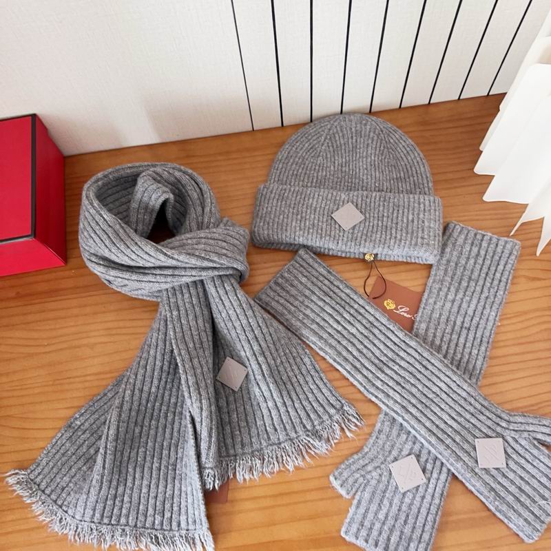 Loro Piana scarf hat gloves dx (56)