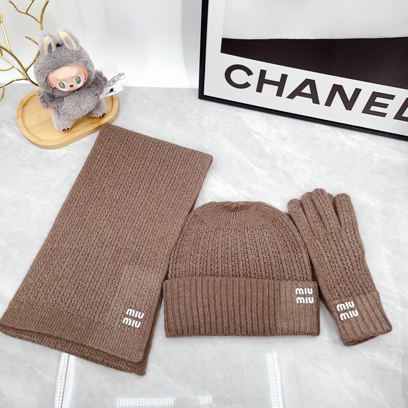 Miumiu Scarf Hat Gloves dx (148)