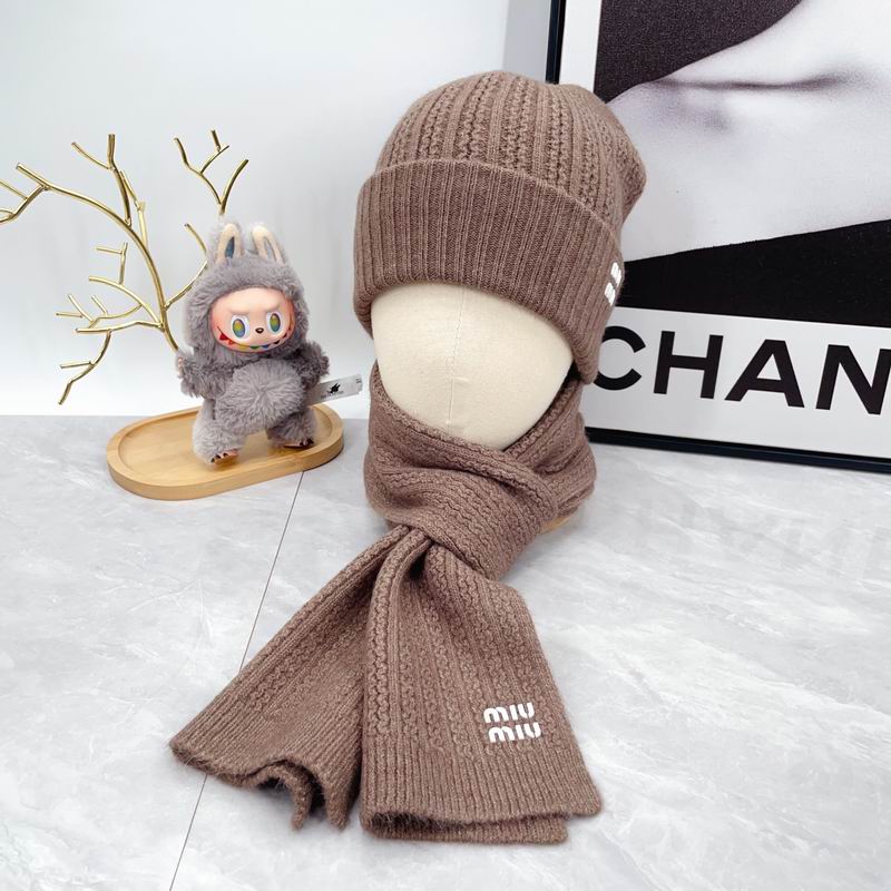 Miumiu Scarf Hat Gloves dx (149)