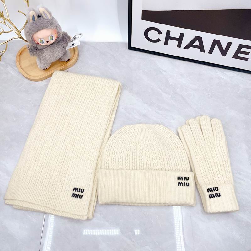 Miumiu Scarf Hat Gloves dx (157)