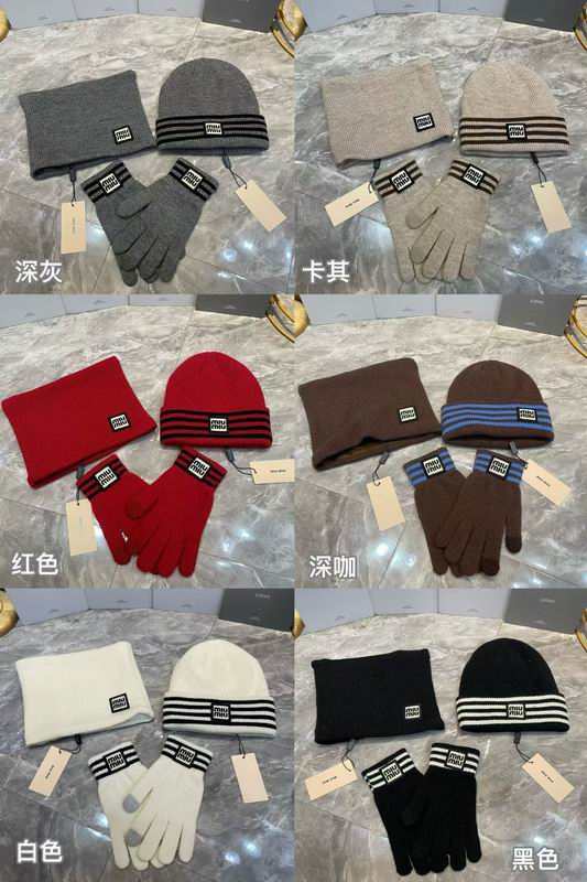 Miumiu scarf hat gloves (2)