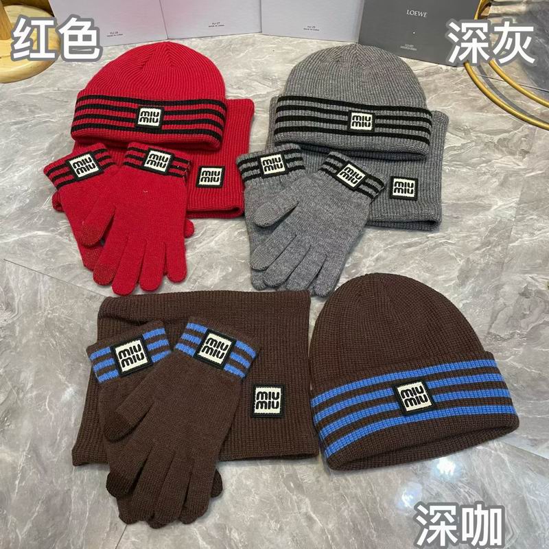 Miumiu scarf hat gloves (3)