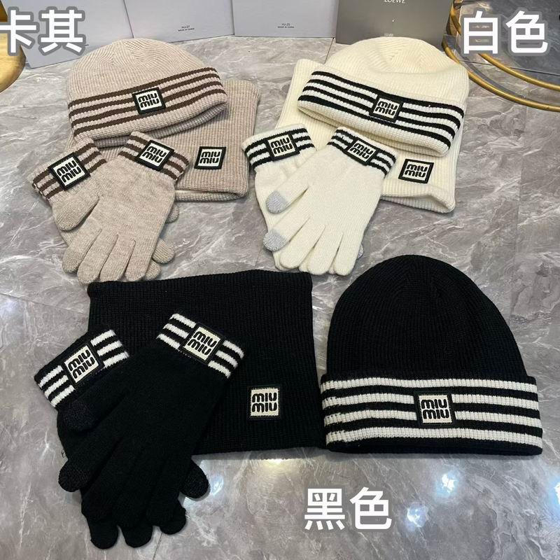 Miumiu scarf hat gloves (5)