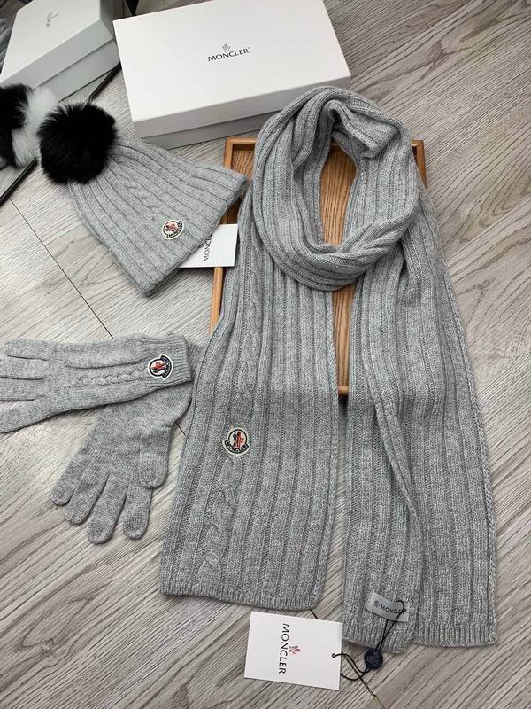 Moncler Scarf Hat Gloves E (345)