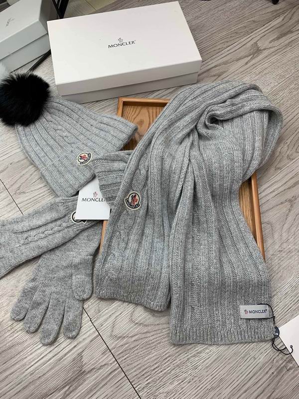 Moncler Scarf Hat Gloves E (346)